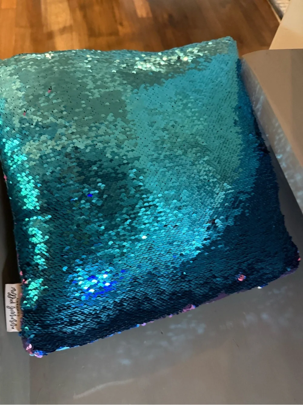 Inspirational Blue Text Accent Pillow - Encouraging Quote